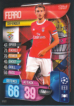 Ferro SL Benfica 2019/20 Topps Match Attax CL #BEN13